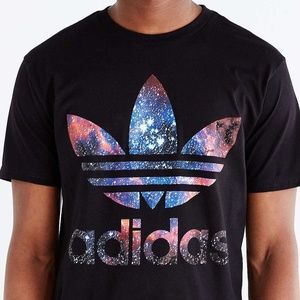 Adidas Originals Trefoil Galaxy Logo Black T-Shirt